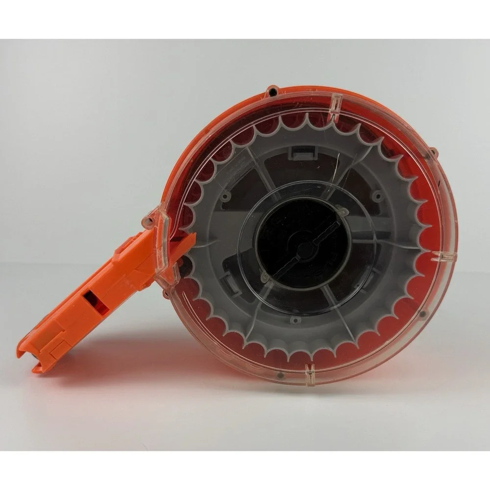 Nerf N-Strike 35 Round Drum Magazine Clip Hasbro Elite Dart Blaster Gray Orange